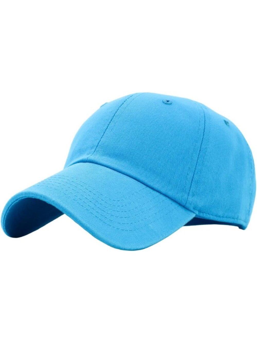〽️Unisex Blue Aqua Adjustable Low Crown Baseball Classic Cotton Plain Dad Hats